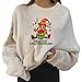Dasongff Sweatshirt ohne Kapuze – Sweatshirt Los Angeles Sweatshirt Weihnachten Jesus Sweatshirt mit Reißverschluss Hoodie...